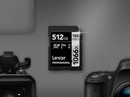 Lexar 512GB SDXC 1066x 160MB/s Hafıza Kartı