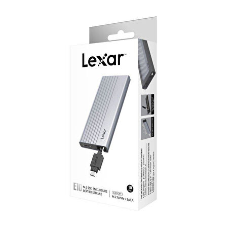 Lexar E10 Taşınabilir SSD M.2 SSD Kutusu USB 3.2 Gen2