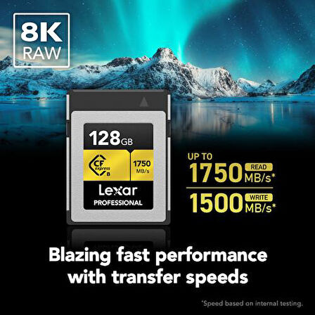 Lexar 128GB CFexpress Type B 1750Mb/1500Mb Hafıza Kartı