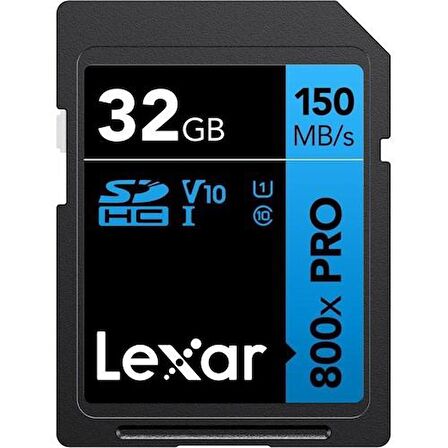 Lexar 32GB 800X SD UhsI V30 150MB/S Hafıza Kartı