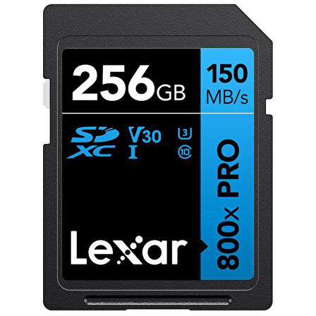 Lexar 256GB 800X SD UhsI V30 150MB/S Hafıza Kartı