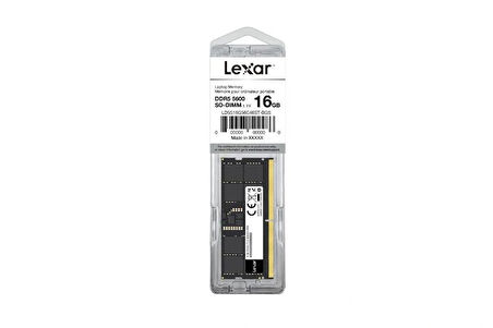 Lexar 16GB  LD5S16G56C46ST-BGS 5600Mhz DDR5 So-DIMM CL46 262 Pin 1.2V Ram Bellek 