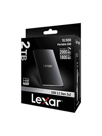 SSD Lexar SL500 Manyetik LSL500M002T-RNBNG USB 3.2 2 TB Taşınabilir