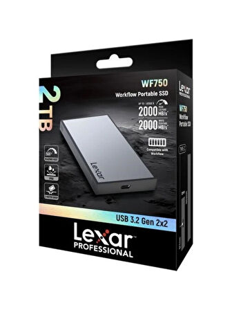 SSD Lexar Professional Workflow LPWF7504T-2ANGL USB 3.2 4 TB Taşınabilir