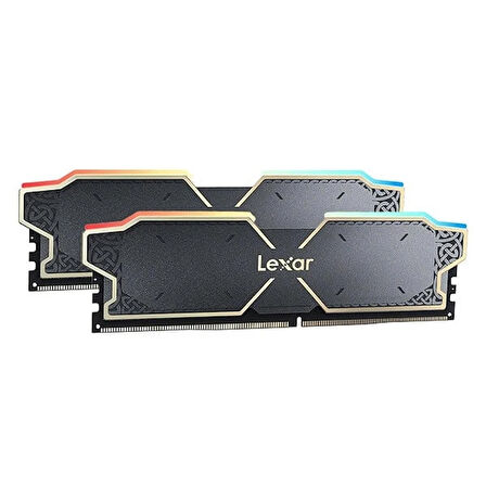 LEXAR Thor RGB 32GB (2x16GB) 6000MHz CL38 INTEL XMP 3.0 – AMD EXPO DDR5 Heatsink Siyah Ram (LD5U16G60C38BG-RGD)