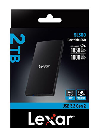 Lexar 2TB 1050MB/S USB 3.2 Taşınabilir SSD HardDisk LSL30001T