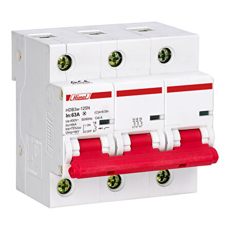 Himel 3X80A C 10kA Otomatik Sigorta