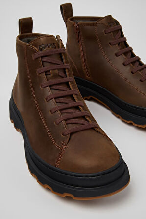 Erkek Brutus Deri Bot - Koyu Kahverengi | 42