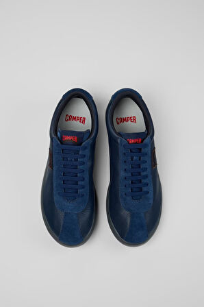 Erkek Pelotas XLF Deri Sneakers - Lacivert | 40