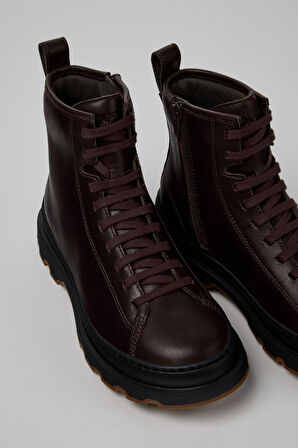 Kadın Brutus Deri Bot - Koyu Kahverengi | 36