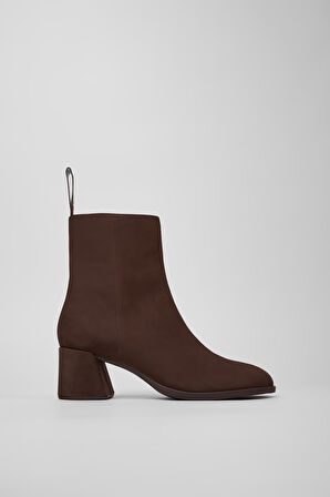 Kadın Kora Deri Bot - Koyu Kahverengi | 38