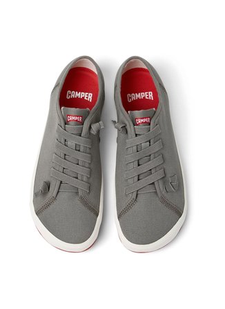 Camper Gri Erkek Pamuk Sneaker Peu Rambla II