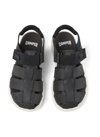Camper Siyah Erkek Çocuk Sandalet Oruga Sandal Kids