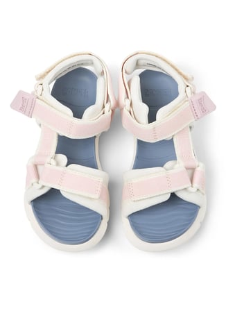 Camper Pembe - Beyaz Kız Çocuk Sandalet Oruga Sandal Kids