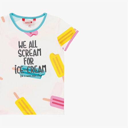 Kız Çocuk Beyaz T-Shirt