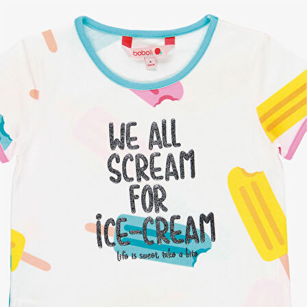 Kız Çocuk Beyaz T-Shirt