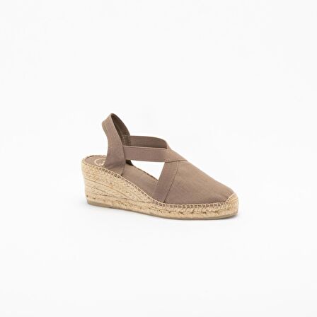 Kadın Sandalet Ter Toni Pons Elactic Linen Taupe