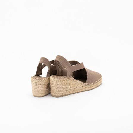 Kadın Sandalet Ter Toni Pons Elactic Linen Taupe