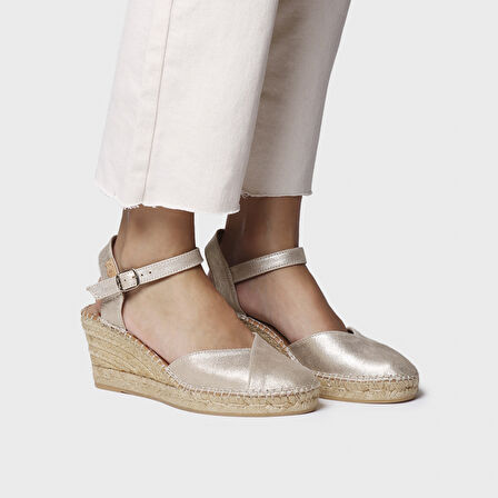 Kadın Sandalet Bianca-AS Toni Pons Champagne