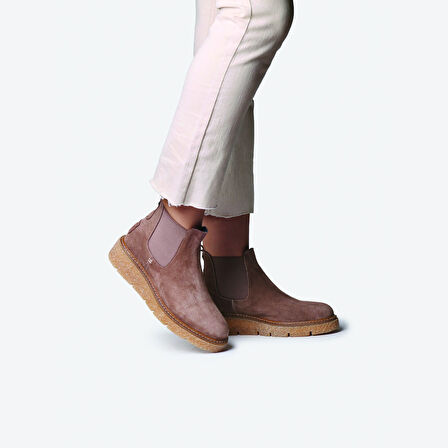 Kadın Bot NANTES-SY Toni Pons SPLIT LEATHER ANKLE BOOT WITH SIDE ELASTICS