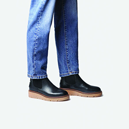 Kadın Bot NANTES-PO Toni Pons LEATHER ANKLE BOOT WITH SIDE ELASTICS