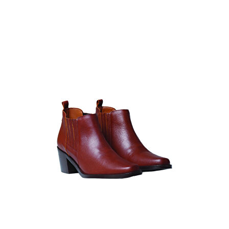 Kadın Bot UTIEL Toni Pons LEATHER COWBOY ANKLE BOOTS WITH HEEL