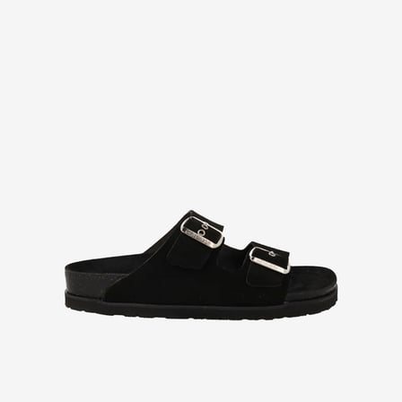  Kadın Terlik G104349 Genuins HAWAII  Velour Black