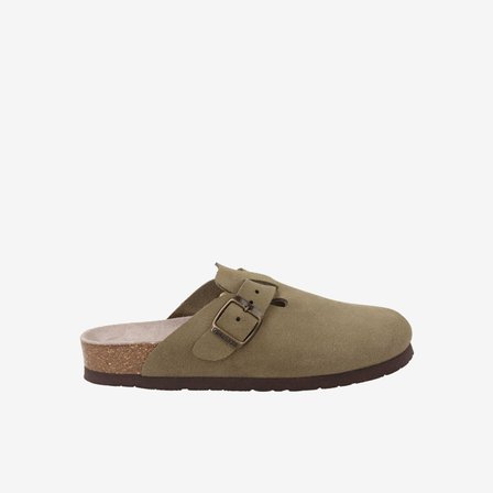  Riva Erkek Terlik G105944  Genuins RIVA Velour Kaki