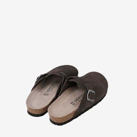  Riva Erkek Terlik G106581 Genuins RIVA  Velour Dark Grey