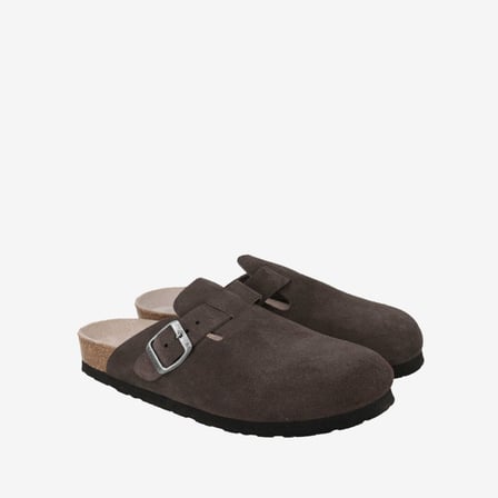  Riva Erkek Terlik G106581 Genuins RIVA  Velour Dark Grey