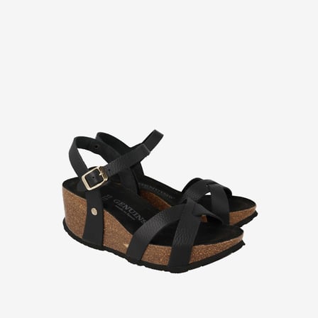  Kadın Sandalet G106778 Genuins Cannes Embossed Leather Dark