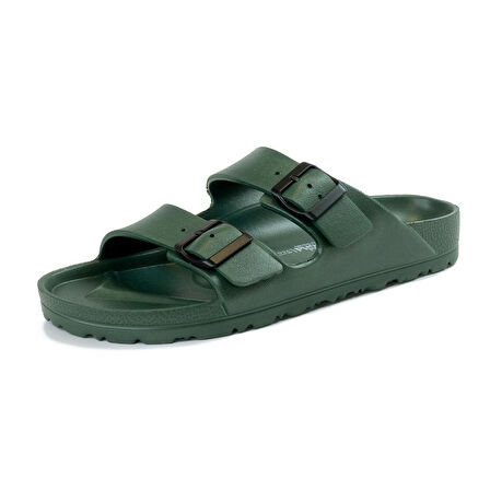 Natural World Eco  Kadın Terlik 7051-722 BIOS EVA SANDALIA 2 HEBILLAS  Natural World Kaki