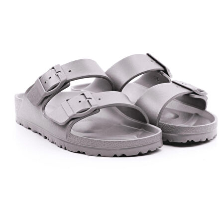 Natural World Eco  Erkek Terlik 7051-774 BIOS EVA SANDALIA 2 HEBILLAS  Natural World Antracita