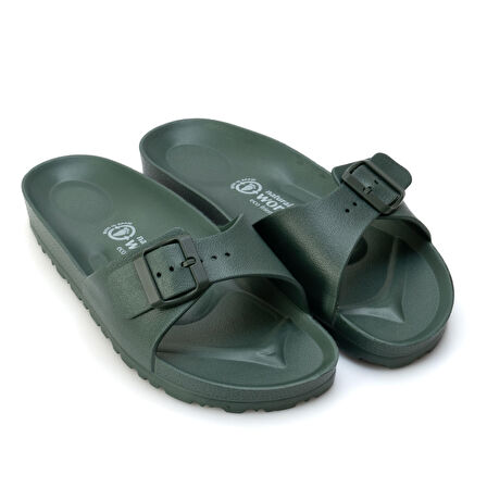Natural World Eco  Kadın Terlik 7054-722 BIOS PALA EVA  Natural World Kaki