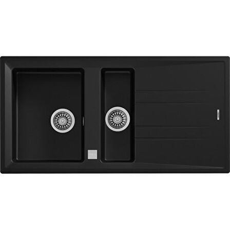 Teka STONE 60 B-TG CARBON Ankastre Kumanda Sifonlu Granit Eviye Karbon 100 cm