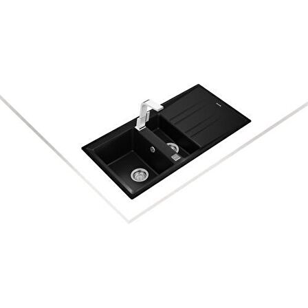 Teka STONE 60 B-TG CARBON Ankastre Kumanda Sifonlu Granit Eviye Karbon 100 cm