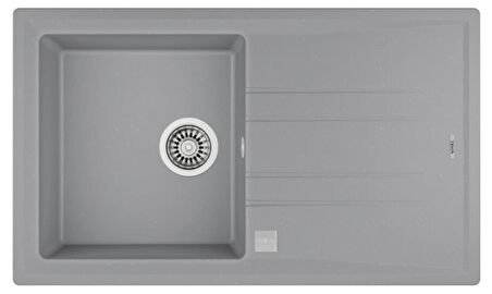STONE 50 B-TG METALLİK GRİ TEZGAHÜSTÜ GRANİT EVYE