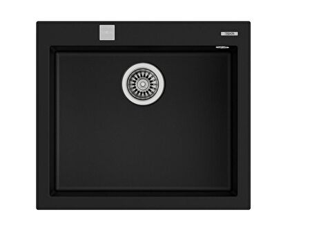 Teka FORSQUARE 50.40 TG BLACK Ankastre Kumanda Sifonlu Granit Eviye Siyah 50 cm