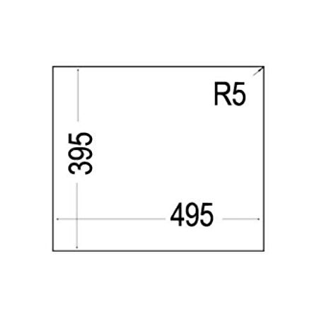 Teka SQUARE 50.40 TG STONE GREY Tezgahaltı Granit Eviye Gri 50 cm