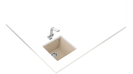 Teka SQUARE 40.40 TG AVENA BEIGE Tezgahaltı Granit Eviye Bej 40 cm