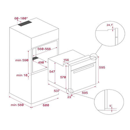 Teka Urban Serisi Gri Set( DLV 68660- IZC 64630-HLB 8400 ST - ML 8220 BIS )