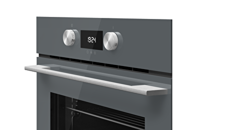 Teka - HLC 8400 ST - Ankastre Multifonksiyonel Turbo Kompakt Fırın - Gri Cam - 45 lt - 111130004