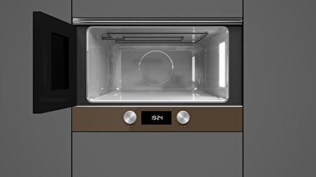 Teka - ML 8220 BIS L LB - Ankastre Mikrodalga Fırın + Izgara - Kahverengi Cam - 22 lt - 112030003