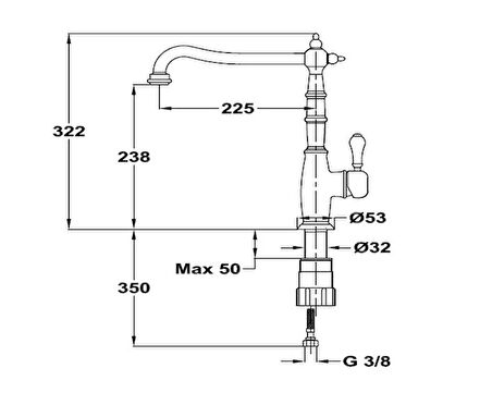 Teka RT 915 Retro Mutfak Bataryası