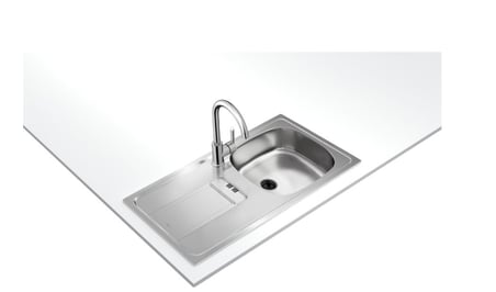 Teka GRAVITY Ankastre Sol Damlalıklı Eviye Paslanmaz Çelik 86 cm