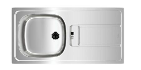 Teka GRAVITY Ankastre Sağ Damlalıklı Eviye Paslanmaz Çelik 86 cm