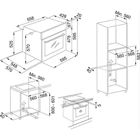 Franke İnox Ankastre Set ( FDFPL 905 I XS Ada Tipi Davlumbaz -FRSM 905 Ocak - FMA 86 H XS Fırın )