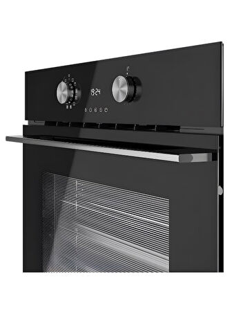 Teka HLB 8550 SC SteamChef 71 Lt. Siyah Ankastre Fırın