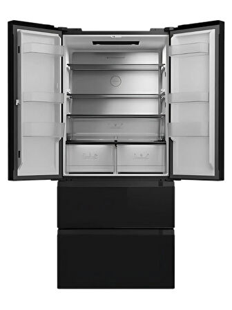 Teka RFD 77825 GBK EU 516 Lt. No Frost Siyah Buzdolabı