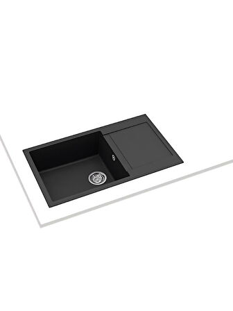 Teka Clivo 60 B-TQ 1B 1D Onyx Black Granit Eviye